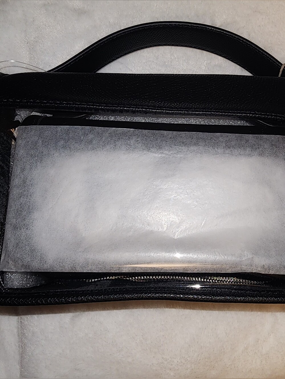 A New Day Black Clear Cosmetic Bag Travel Toiletry Kit